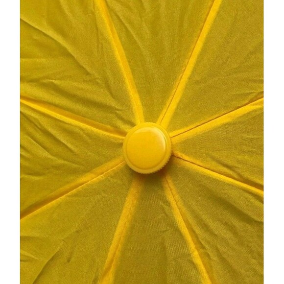 Bundle Lot of 2 Vintage 1980s AVON FASHION UMBRELLA Canary Yellow NEW OLD STOCK - Picture 4 of 6